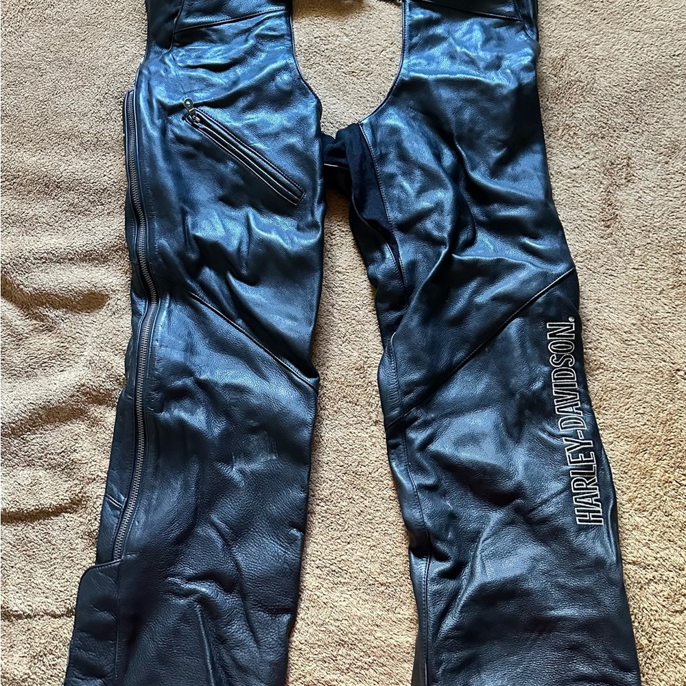 Harley-Davidson Black Leather Chaps